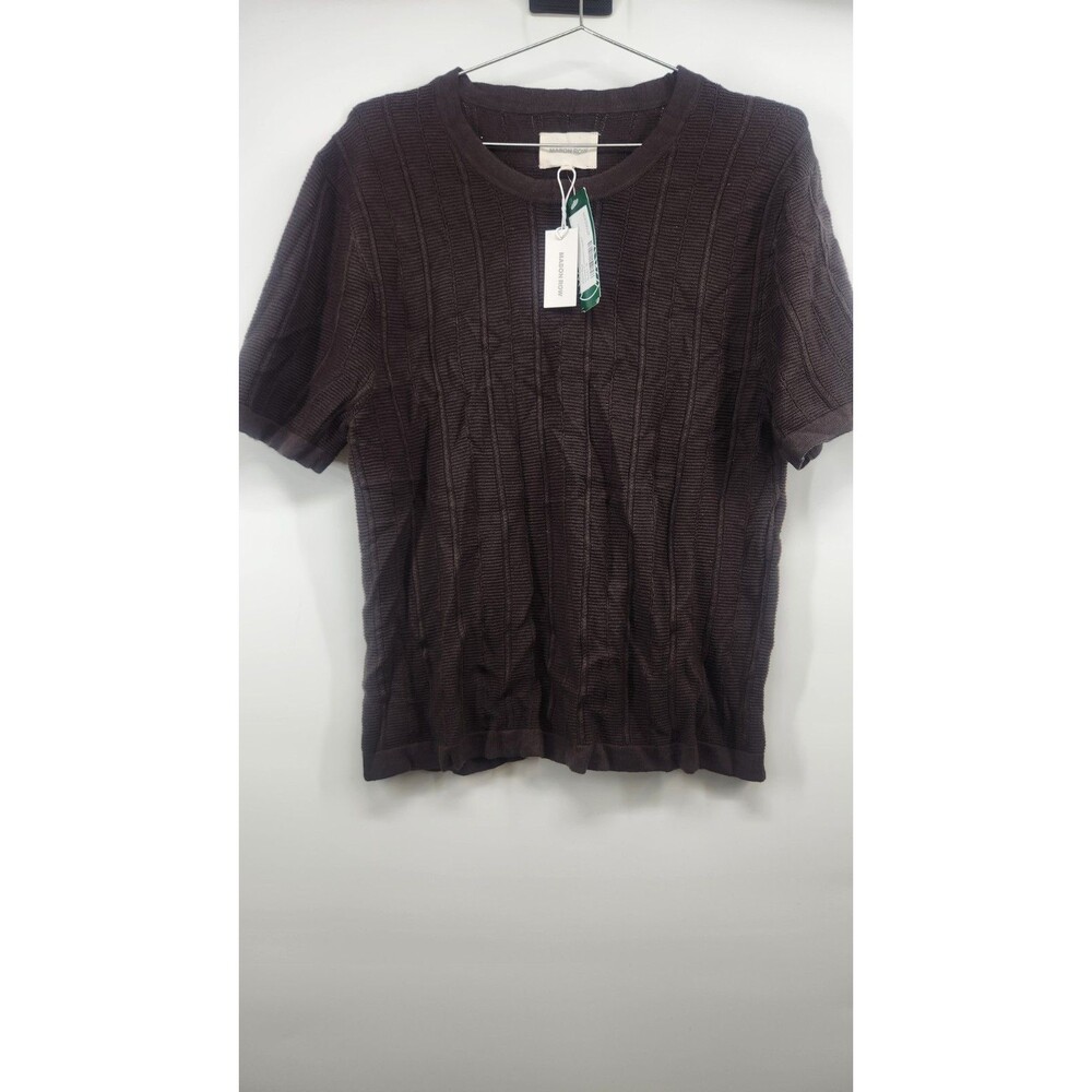 Mason Row Stitch Fix Men’s Brown Medium Bennett Crewneck Sweater T-Shirt NWT